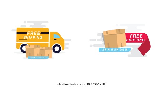 set free delivery icon template 