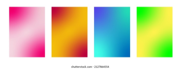 Set freeform Gradient abstract background  Vector design 