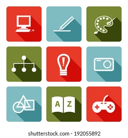 Set of freelance job icons