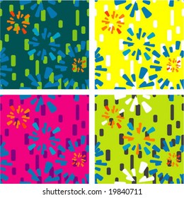 set of fresh abstract seamless background