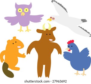 set of fresh animals 17