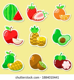 el incentivo de ilustración de frutos para imprimir 