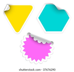 Set of fresh labels (vivid colors) - see my portfolio for more labels