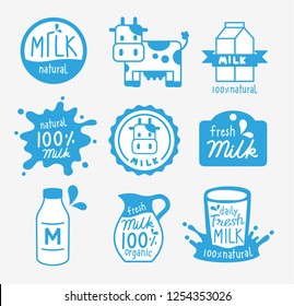 set fresh milk logo