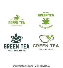 Set of Fresh tea logo vector illustration