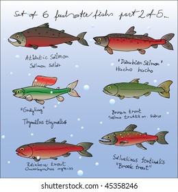 set of freshwater fishs 2