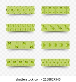 Set of Frog washi tape