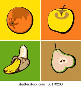 set of fruit