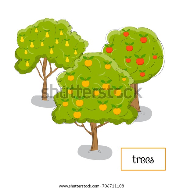 Cute fruit trees