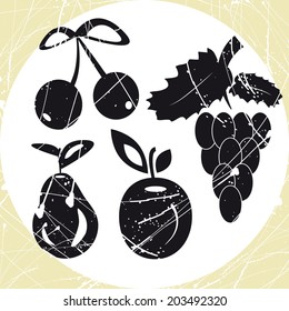 set of fruits