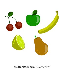 set of fruits