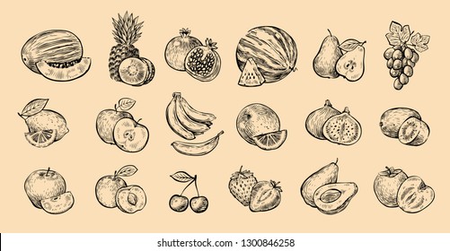 Fruit Drawing Images Stock Photos Vectors Shutterstock