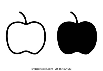 Set of fruits icons vector illustration. Fruits - thin line web icon set. icons bundle isolated on white background. Editable stroke.