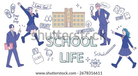 A set of fulfilling high school life