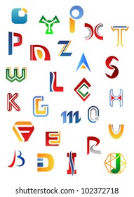 Set of full alphabet symbols and letters, such logo. Jpeg version also available in gallery