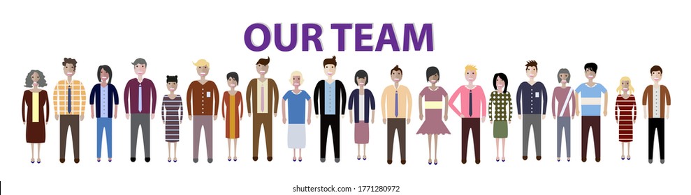 Set of full body diverse business people. Flat icons design white isolated. Vector graphic illustration. Man and woman, Different nationalities characters