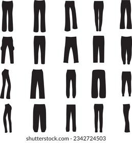 Set mit vollen Pant-Silhouetten. 
