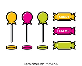Set of Fun Colorful Candies!