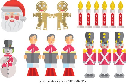  set of fun and sassy 1950's 1960's light up plastic Christmas lawn decorations so much nostalgic fun.