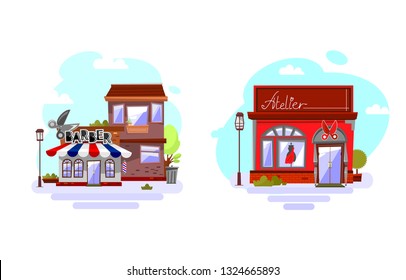 A set of fun shopping services, tailoring and sewing