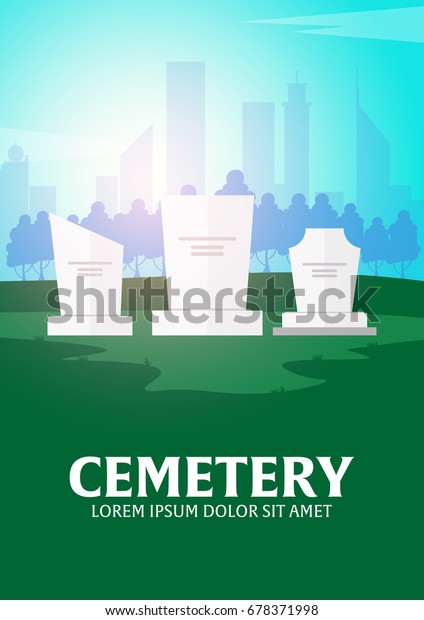 Set of Funeral services and Funeral agency\
banners. Cemetery. Vector\
illustration
