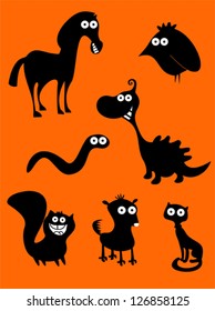 Set of funny animals