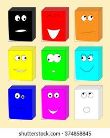 Set of funny boxes
