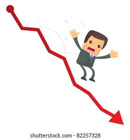 set of funny cartoon businessman in various poses for use in presentations, etc.