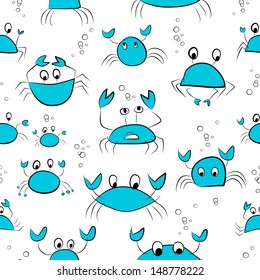 Set of funny crabs for your design