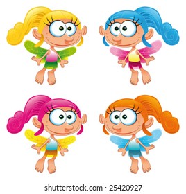 Set of funny Fairy