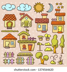 set funny houses 