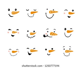 2,661 Snowman Eyes Stock Vectors, Images & Vector Art | Shutterstock