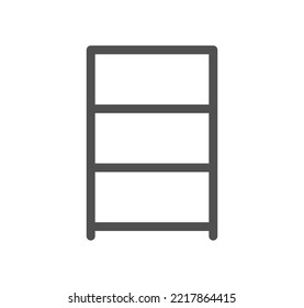 Set of furniture and household icons, bed, sofa, hanger, chair and linear variety vectors.
