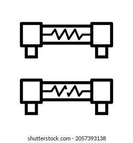 Set of fuse icon. vector on white background