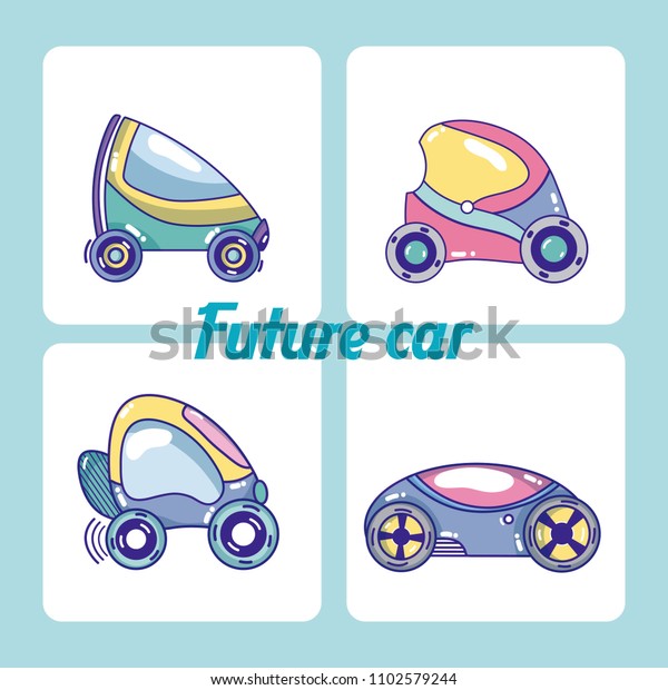 Set of future\
cars