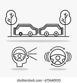 set futuristic car with modern elements