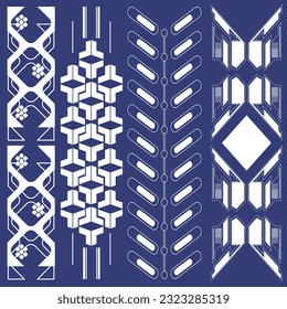 Conjunto de diseño de elementos futuristas. Diseño de patrones retro futurista