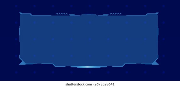 Set Futuristic HUD Marcos de cuadro de texto Ilustración vectorial futurista