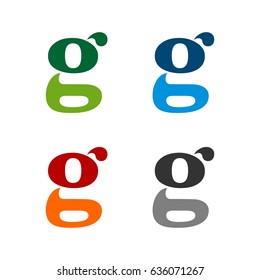 set G Letter Logo Template Illustration Design. Vector EPS 10.