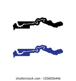 a set of Gambia map icons