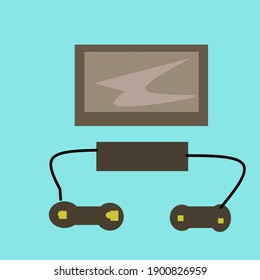 A set game console with monitor icon