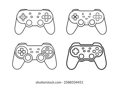 Set of game controller illustration vector art