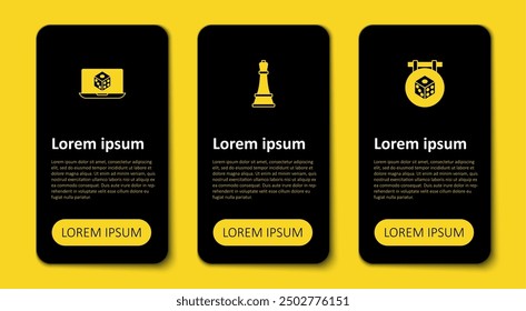 Set Game dice, Chess and . Business infographic template. Vector
