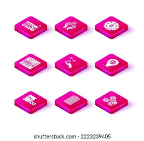 Set Game dice and glass of whiskey with ice cubes, Casino chips, Online slot machine lucky sevens jackpot, Hand holding casino, location, dollar symbol and  icon. Vector