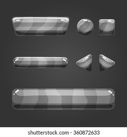 Set of game interface button. Button for web or game design.