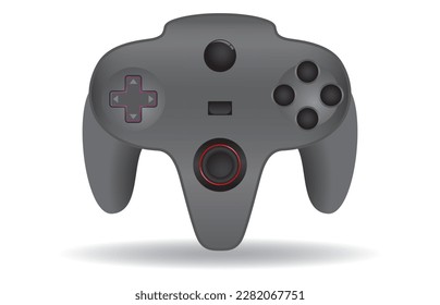 set of gamepads console retro for pc games isolated. 