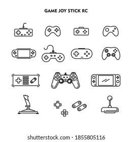 Set Of Games Icon, Game Joy stick sign/symbol Silhouette vector