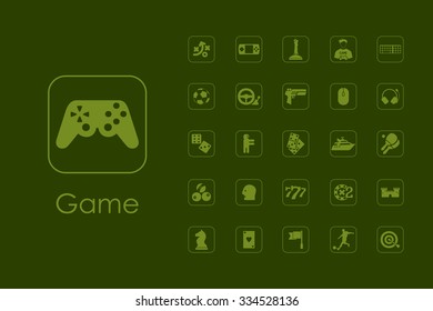 It is a set of gaming simple web icons