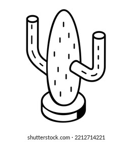 Juego de Iconos Lineales de Árboles Jardín 

