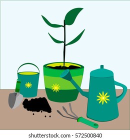 set for gardening